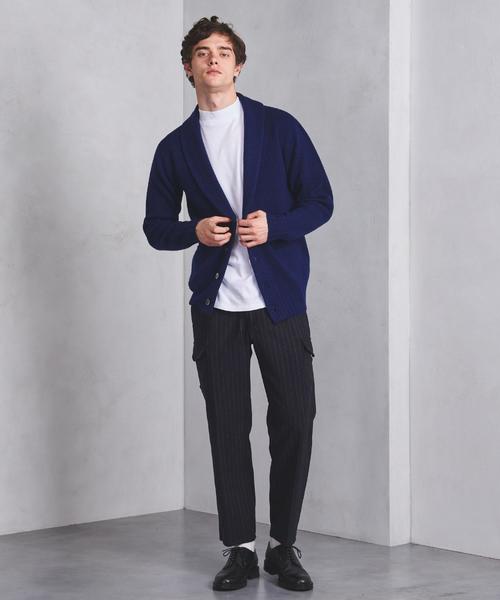 UNITED ARROWS（ユナイテッドアローズ）の「○UASB ミドルゲージ ショールカーディガン ◆（カーディガン/ボレロ・メンズ・ベージュ/ネイビー/ブラック・SMALL/MEDIUM/X-LARGE/LARGE）」の18枚目の写真