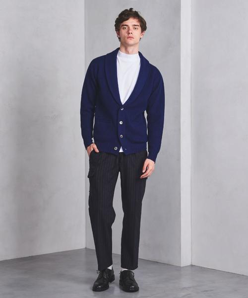 UNITED ARROWS（ユナイテッドアローズ）の「○UASB ミドルゲージ ショールカーディガン ◆（カーディガン/ボレロ・メンズ・ベージュ/ネイビー/ブラック・SMALL/MEDIUM/X-LARGE/LARGE）」の10枚目の写真