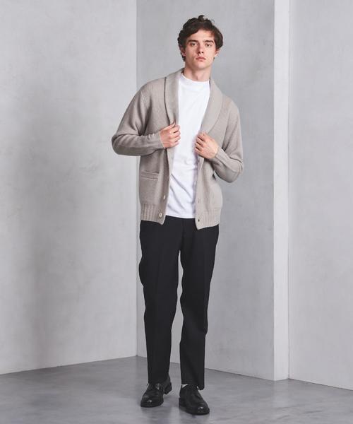 UNITED ARROWS（ユナイテッドアローズ）の「○UASB ミドルゲージ ショールカーディガン ◆（カーディガン/ボレロ・メンズ・ベージュ/ネイビー/ブラック・SMALL/MEDIUM/X-LARGE/LARGE）」の14枚目の写真