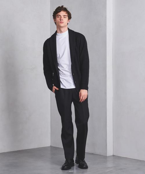 UNITED ARROWS（ユナイテッドアローズ）の「○UASB ミドルゲージ ショールカーディガン ◆（カーディガン/ボレロ・メンズ・ベージュ/ネイビー/ブラック・SMALL/MEDIUM/X-LARGE/LARGE）」の7枚目の写真