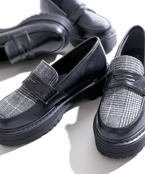 WEGO(ウィゴー)の「WEGO/厚底コインローファー(ローファー・レディース・ブラック/その他1/アニマル・MEDIUM/LARGE)」の3枚目の写真