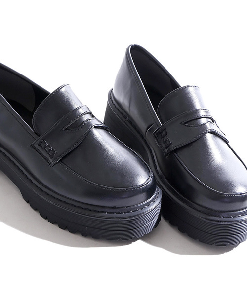 WEGO(ウィゴー)の「WEGO/厚底コインローファー(ローファー・レディース・ブラック/その他1/アニマル・MEDIUM/LARGE)」の7枚目の写真