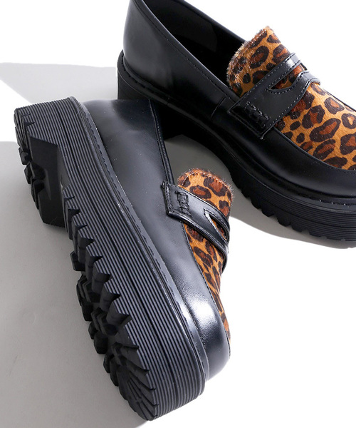 WEGO(ウィゴー)の「WEGO/厚底コインローファー(ローファー・レディース・ブラック/その他1/アニマル・MEDIUM/LARGE)」の8枚目の写真