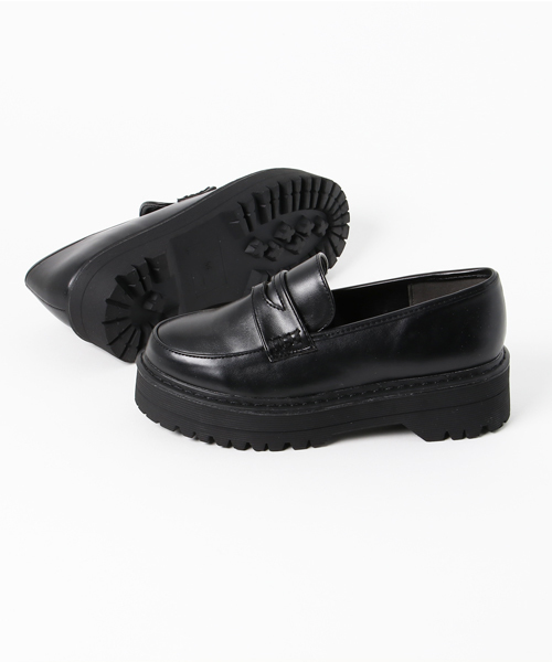 WEGO(ウィゴー)の「WEGO/厚底コインローファー(ローファー・レディース・ブラック/その他1/アニマル・MEDIUM/LARGE)」の9枚目の写真