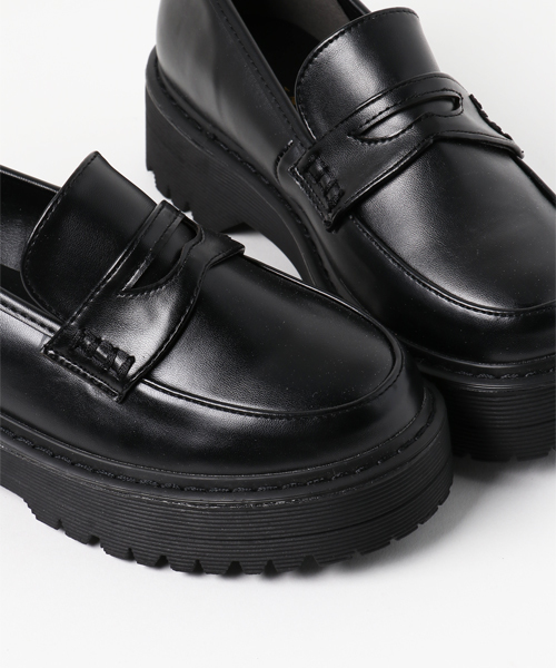 WEGO(ウィゴー)の「WEGO/厚底コインローファー(ローファー・レディース・ブラック/その他1/アニマル・MEDIUM/LARGE)」の11枚目の写真