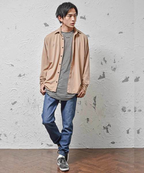 MinoriTY（マイノリティ）の「ストレッチデニムサルエルジョガーパンツ（デニムパンツ・メンズ・ブルー/サックスブルー・XL/M/L）」の4枚目の写真