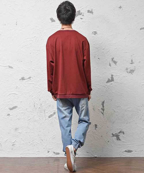 MinoriTY（マイノリティ）の「ストレッチデニムサルエルジョガーパンツ（デニムパンツ・メンズ・ブルー/サックスブルー・XL/M/L）」の5枚目の写真