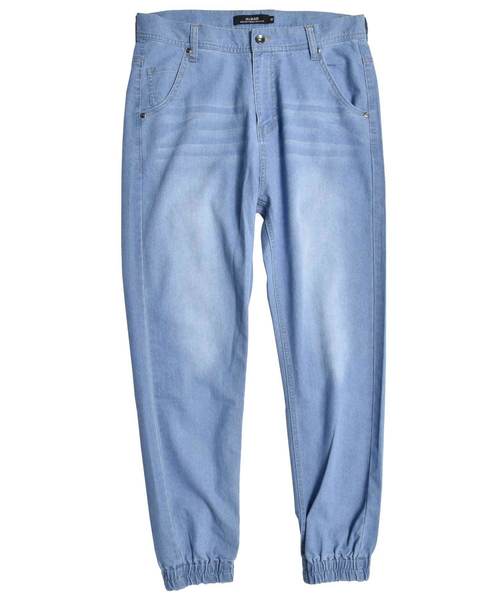 MinoriTY（マイノリティ）の「ストレッチデニムサルエルジョガーパンツ（デニムパンツ・メンズ・ブルー/サックスブルー・XL/M/L）」の6枚目の写真