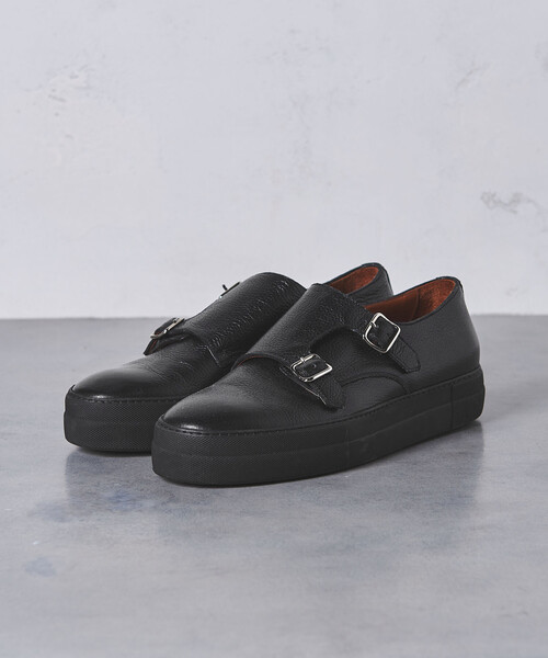 UNITED ARROWS(ユナイテッドアローズ)の「UA ITY ドレススニーカー ダブルモンクストラップ†◆(スニーカー・メンズ・ブラック/ダークブラウン・39/45/40/41/42/43/44)」の4枚目の写真