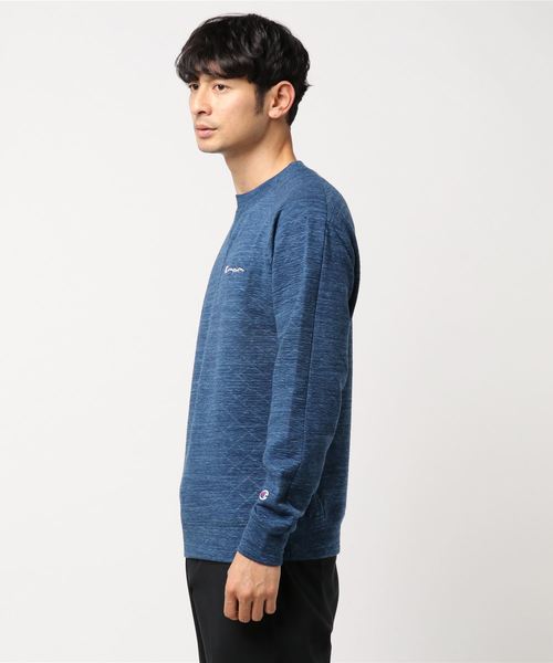 Champion(チャンピオン)の「【Champion/チャンピオン】メンズ Wrap-Air クルーネックシャツ アクションスタイル(スウェット・メンズ・グレー/オフホワイト/ブラック/ネイビー・LARGE/X-LARGE/MEDIUM)」の5枚目の写真