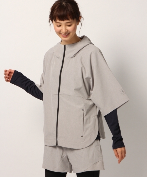 GLOBAL WORK(グローバルワーク)の「【ACTIVE】タフタショート5分袖パーカー Women/777493(その他アウター・レディース・ホワイト/グレー/レッド・LARGE/MEDIUM)」の3枚目の写真