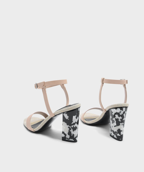 CHARLES & KEITH(チャールズ & キース)の「シェルエフェクトブロックヒールサンダル / SHELL EFFECT BLOCK HEEL SANDALS(サンダル・レディース・ブラック/ピンク・25.5cm/25cm/22.5cm/23.5cm/23cm/24.5cm)」の10枚目の写真