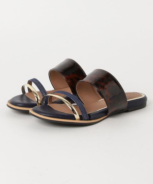 GeeRA（ジーラ）の「キラキラデザインサンダル（サンダル・レディース・ホワイト/ブラック/ネイビー・LARGE/MEDIUM/SMALL/X-LARGE）」の3枚目の写真