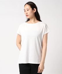 AMERICAN HOLIC | ・60新彊綿天竺半袖変形ボートBOXチュニック(Tシャツ/カットソー)