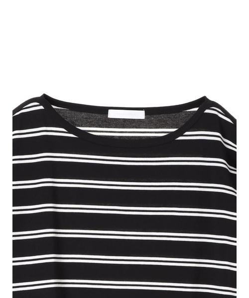 AMERICAN HOLIC（アメリカンホリック）の「・60新彊綿天竺半袖変形ボートBOXチュニック（Tシャツ/カットソー・レディース・オフホワイト/グレー系その他2/その他7・FREE）」の11枚目の写真