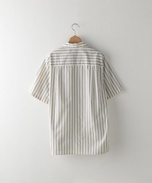 Steven Alan(スティーブンアラン)の「<Steven Alan>BUTTER STRIPE OPEN COLLAR BOLD SHIRT/シャツ ◆(シャツ/ブラウス・メンズ・オレンジ/ロイヤルブルー・SMALL/LARGE/MEDIUM/X-LARGE)」の4枚目の写真