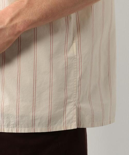 Steven Alan(スティーブンアラン)の「<Steven Alan>BUTTER STRIPE OPEN COLLAR BOLD SHIRT/シャツ ◆(シャツ/ブラウス・メンズ・オレンジ/ロイヤルブルー・SMALL/LARGE/MEDIUM/X-LARGE)」の6枚目の写真