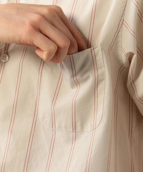 Steven Alan(スティーブンアラン)の「<Steven Alan>BUTTER STRIPE OPEN COLLAR BOLD SHIRT/シャツ ◆(シャツ/ブラウス・メンズ・オレンジ/ロイヤルブルー・SMALL/LARGE/MEDIUM/X-LARGE)」の8枚目の写真