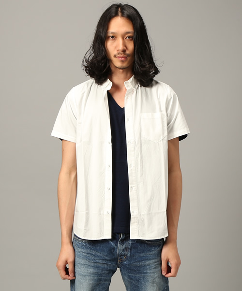 Denime(ドゥニーム)の「S/S TYPEWRITER BD SHIRTS(シャツ/ブラウス・メンズ・マスタード/グリーン/サックスブルー/ホワイト・LARGE/SMALL/MEDIUM)」の8枚目の写真
