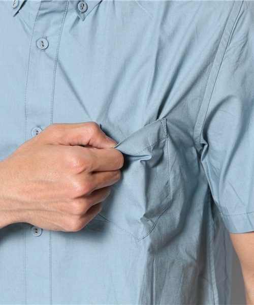 Denime(ドゥニーム)の「S/S TYPEWRITER BD SHIRTS(シャツ/ブラウス・メンズ・マスタード/グリーン/サックスブルー/ホワイト・LARGE/SMALL/MEDIUM)」の12枚目の写真