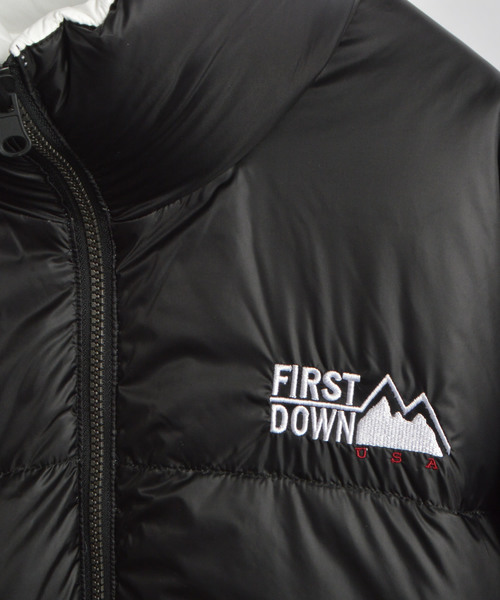 FIRST DOWN(ファーストダウン)の「FIRST DOWN / ファーストダウン リバーシブルダウンジャケット(ダウンジャケット/コート・メンズ・ブラック/カモフラージュ・M/L/XL)」の3枚目の写真