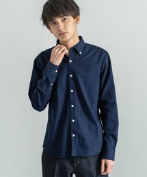 日本製 シャーリング加工 ボタンダウン 長袖シャツ