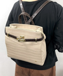 ROSELLINI | ｸﾛｺ型押しﾐﾆﾘｭｯｸ(バックパック/リュック)