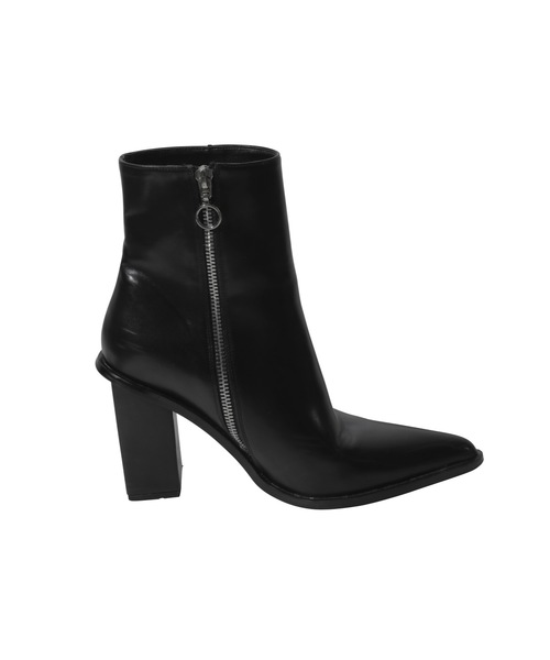 EIMY ISTOIRE（エイミーイストワール）の「スクエアヒールショートブーツ（ブーツ・レディース・ホワイト/ブラック・MEDIUM/LARGE/SMALL）」の9枚目の写真