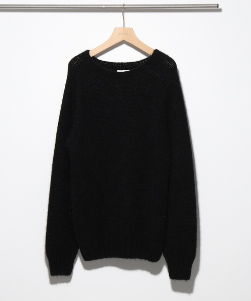 INVERALLAN（インバーアラン）の「【Begin掲載】INVERALLAN×EDIFICE / インバーアラン別注 アルパカMIXクルーネックニット（ニット/セーター・メンズ・ホワイト/ブラック/ブルー/ブルーグリーン/オレンジ・38/40/42）」の3枚目の写真