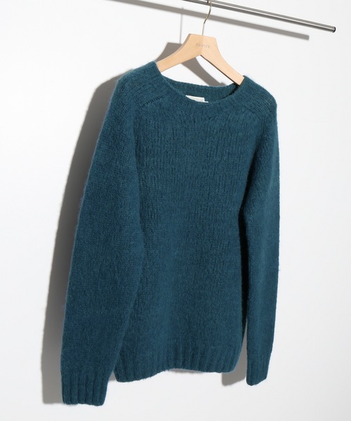 INVERALLAN（インバーアラン）の「【Begin掲載】INVERALLAN×EDIFICE / インバーアラン別注 アルパカMIXクルーネックニット（ニット/セーター・メンズ・ホワイト/ブラック/ブルー/ブルーグリーン/オレンジ・38/40/42）」の21枚目の写真