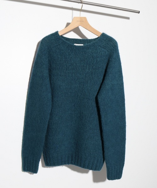 INVERALLAN（インバーアラン）の「【Begin掲載】INVERALLAN×EDIFICE / インバーアラン別注 アルパカMIXクルーネックニット（ニット/セーター・メンズ・ホワイト/ブラック/ブルー/ブルーグリーン/オレンジ・38/40/42）」の11枚目の写真