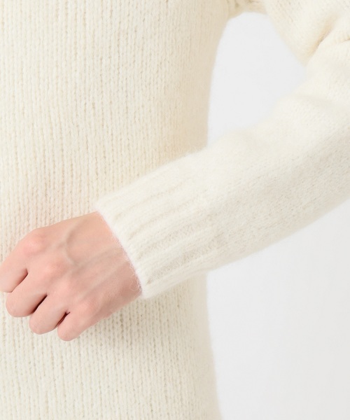 INVERALLAN（インバーアラン）の「【Begin掲載】INVERALLAN×EDIFICE / インバーアラン別注 アルパカMIXクルーネックニット（ニット/セーター・メンズ・ホワイト/ブラック/ブルー/ブルーグリーン/オレンジ・38/40/42）」の22枚目の写真
