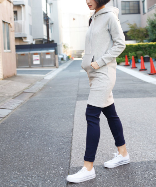 裏フリースパーカーワンピース ワンピース Aimoha アイモハ のファッション通販 Zozotown