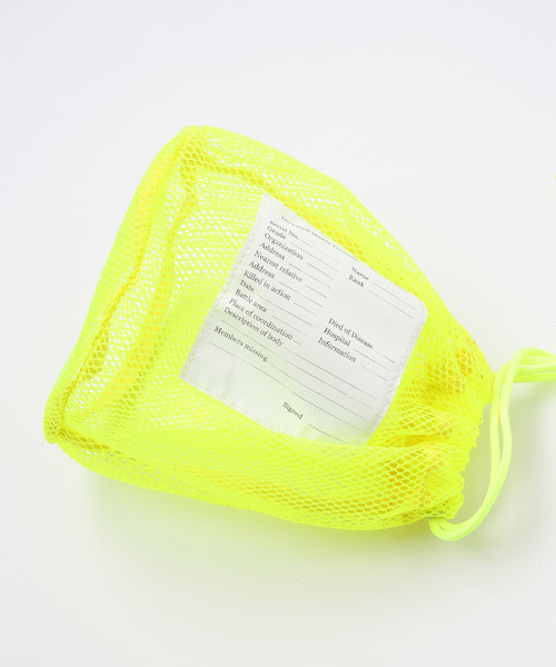 20/80(テゥエンティーエイティー)の「【20/80】トゥエンティーエイティー/NYLON MESH PERSONAL EFFECTS BAG(ハンドバッグ・メンズ・ブラック/グリーン/イエロー/オレンジ・FREE)」の5枚目の写真