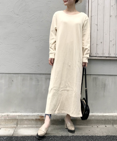 archives（アルシーヴ）の「【ZOZO限定】バックレースアップサーマルワンピース（ワンピース・レディース・チャコールグレー/ブラック/ブラウン/アイボリー・MEDIUM）」の9枚目の写真