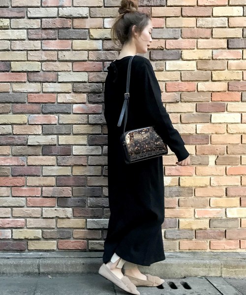 archives（アルシーヴ）の「【ZOZO限定】バックレースアップサーマルワンピース（ワンピース・レディース・チャコールグレー/ブラック/ブラウン/アイボリー・MEDIUM）」の14枚目の写真