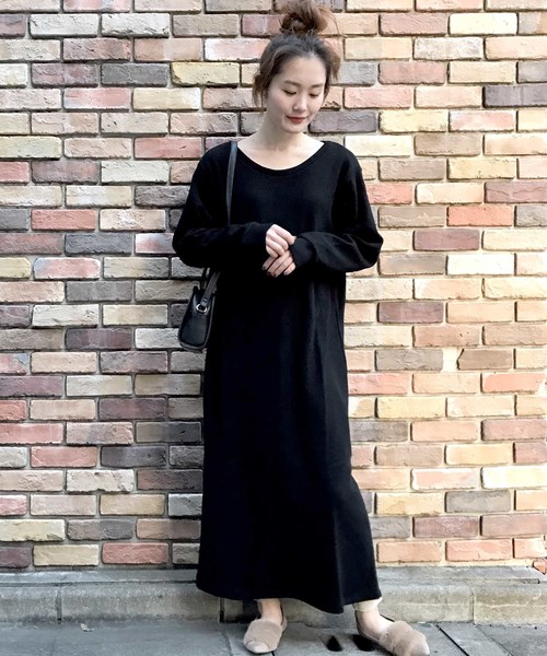 archives（アルシーヴ）の「【ZOZO限定】バックレースアップサーマルワンピース（ワンピース・レディース・チャコールグレー/ブラック/ブラウン/アイボリー・MEDIUM）」の15枚目の写真