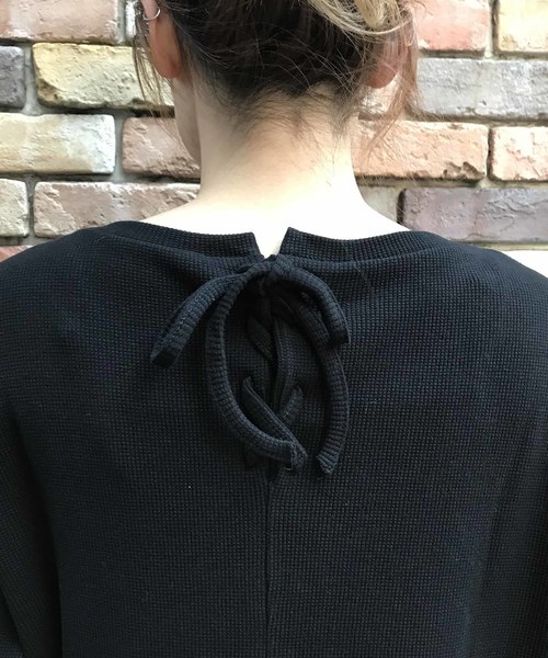 archives（アルシーヴ）の「【ZOZO限定】バックレースアップサーマルワンピース（ワンピース・レディース・チャコールグレー/ブラック/ブラウン/アイボリー・MEDIUM）」の19枚目の写真