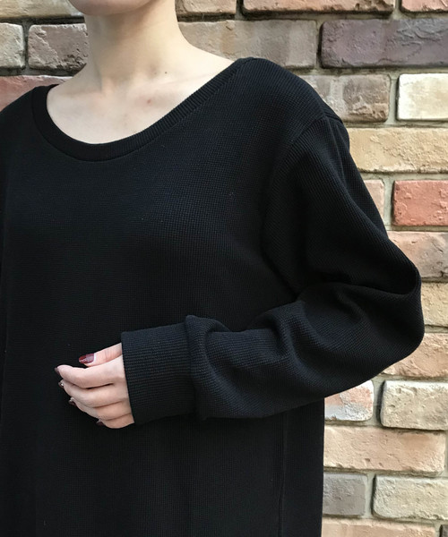 archives（アルシーヴ）の「【ZOZO限定】バックレースアップサーマルワンピース（ワンピース・レディース・チャコールグレー/ブラック/ブラウン/アイボリー・MEDIUM）」の20枚目の写真