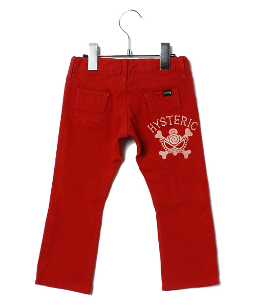 HYSTERIC MINI（ヒステリックミニ）の「Outside the pocket スリム天竺パンツ（その他パンツ・キッズ・レッド/チャコール・100/110/120）」の3枚目の写真