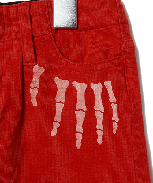 HYSTERIC MINI（ヒステリックミニ）の「Outside the pocket スリム天竺パンツ（その他パンツ・キッズ・レッド/チャコール・100/110/120）」の7枚目の写真