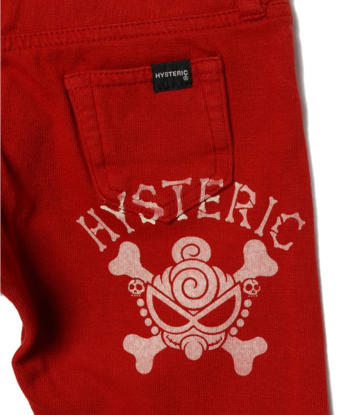 HYSTERIC MINI（ヒステリックミニ）の「Outside the pocket スリム天竺パンツ（その他パンツ・キッズ・レッド/チャコール・100/110/120）」の8枚目の写真