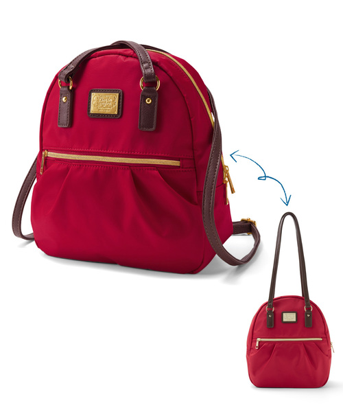 Live in comfort（リブインコンフォート）の「リブ　イン　コンフォート　どんなシーンにも心強い！　リュックにもショルダーにもなる２－ＷＡＹお役立ちバッグ（バックパック/リュック・レディース・ブラック/レッド/ターコイズブルー/ベージュ・ONE SIZE）」の21枚目の写真