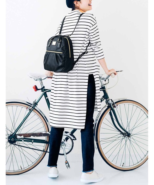 Live in comfort（リブインコンフォート）の「リブ　イン　コンフォート　どんなシーンにも心強い！　リュックにもショルダーにもなる２－ＷＡＹお役立ちバッグ（バックパック/リュック・レディース・ブラック/レッド/ターコイズブルー/ベージュ・ONE SIZE）」の17枚目の写真