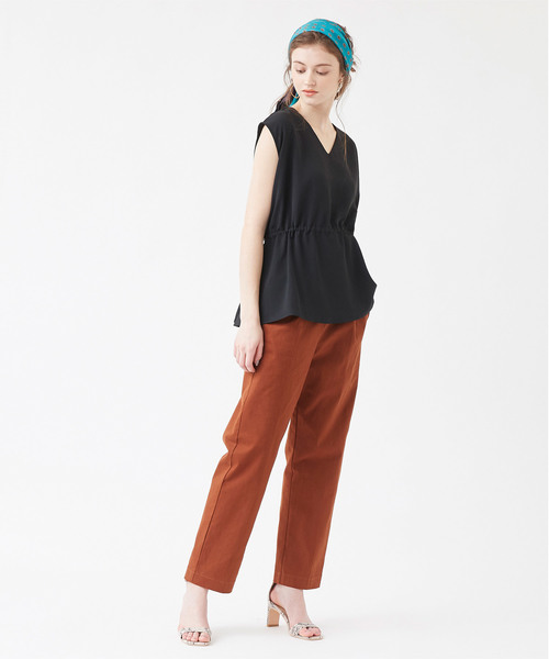 titivate（ティティベイト）の「ﾏﾙﾁwayｳｴｽﾄﾏｰｸﾌﾞﾗｳｽ（シャツ/ブラウス・レディース・ホワイト/ブラック/ネイビー/ラベンダー/グレイッシュベージュ/イエロー/ブラウン系その他/ブラウン/グリーン/ボルドー/ブラック系その他/グリーン系その他/イエロー系その他・FREE）」の3枚目の写真