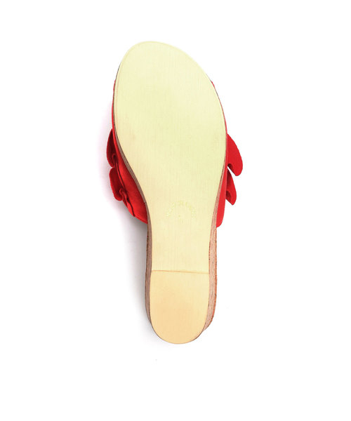 VIVIAN(ヴィヴィアン)の「フリルアッパー本コルク巻きウェッジヒールサンダル(サンダル・レディース・シルバー/ダークインディゴブルー/ワインレッド/ホワイト系その他6/ブラック系その他3/グレー系その他3/ブルー系その他3/イエロー系その他3/オレンジ系その他3・S/M/L)」の20枚目の写真