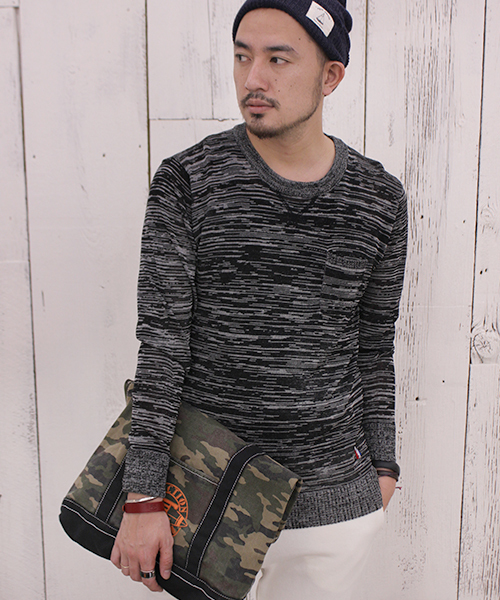 CIAOPANIC TYPY(チャオパニックティピー)の「キャンバスメッセージクラッチ(クラッチバッグ・メンズ・ネイビー/その他21/その他19/ホワイト・FREE)」の2枚目の写真