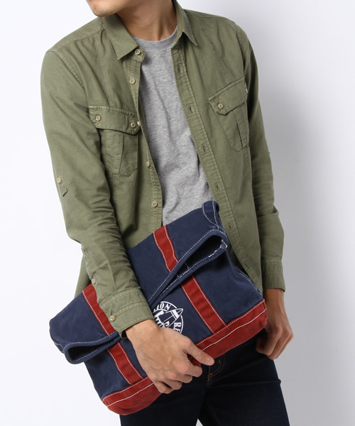 CIAOPANIC TYPY(チャオパニックティピー)の「キャンバスメッセージクラッチ(クラッチバッグ・メンズ・ネイビー/その他21/その他19/ホワイト・FREE)」の7枚目の写真