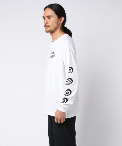 SEAGREEN（シーグリーン）の「SEAGREEN(シーグリーン)×SURFRIDER L/Ｓ2 カットソー（Tシャツ/カットソー・メンズ・ホワイト/チャコールグレー・1/2/3）」の5枚目の写真