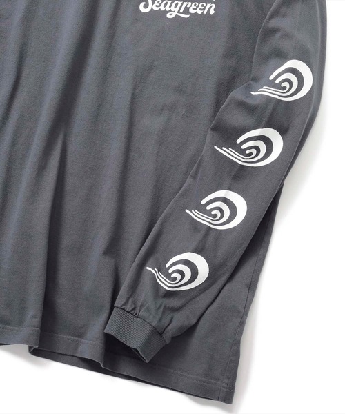SEAGREEN（シーグリーン）の「SEAGREEN(シーグリーン)×SURFRIDER L/Ｓ2 カットソー（Tシャツ/カットソー・メンズ・ホワイト/チャコールグレー・1/2/3）」の8枚目の写真
